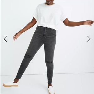Madewell high rise black skinny Jean